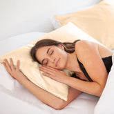 SILK PILLOW CASE TWIN PACK - SIZE: 51X76CM - Champagne Pink-1927503852970577922